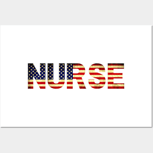 American Nurse USA Flag, Nursing Department, Nursing Student gift Posters and Art